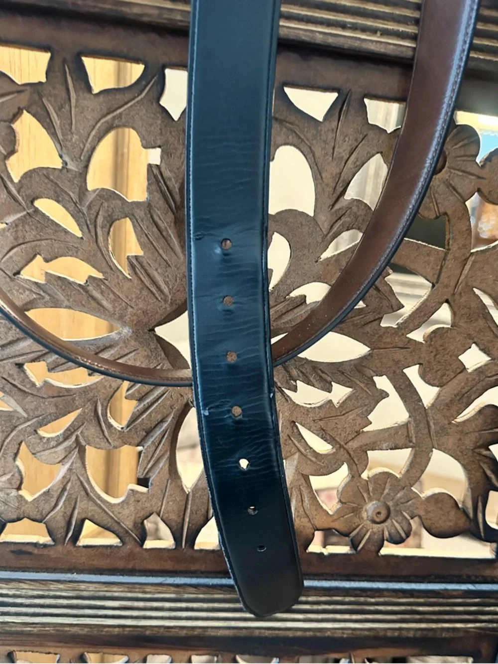 Reversible Brown & Black Silver Buckle Belt.